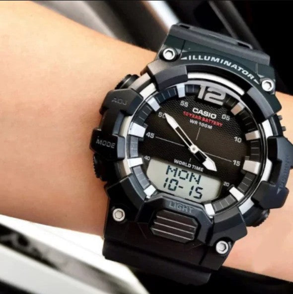 Reloj Hombre CASIO  Sport Digital Negro Correa Silicona HDC-700-1AVDF