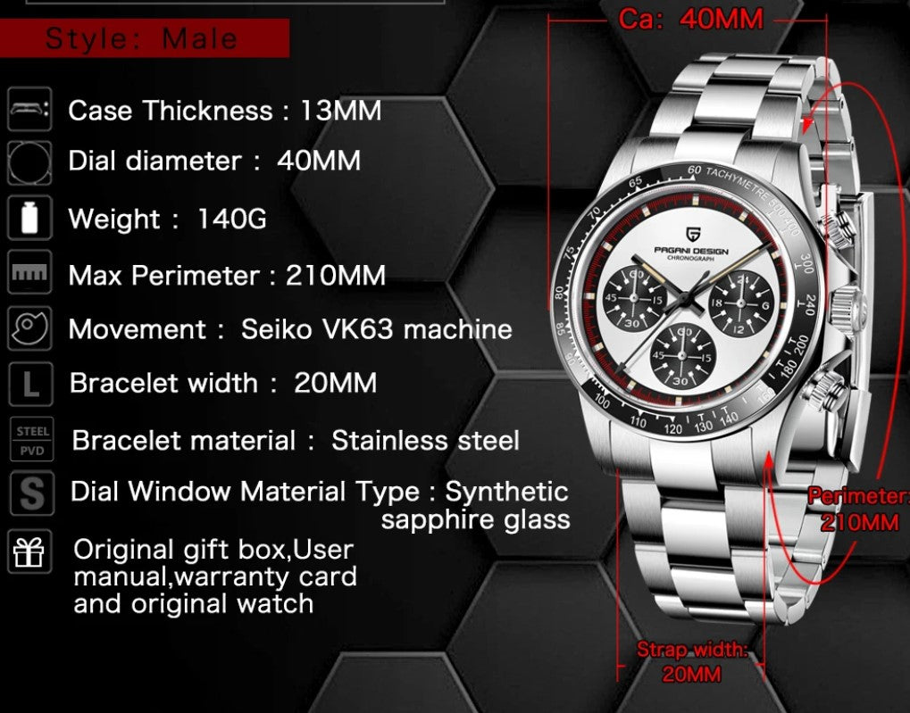 Copia de Reloj Hombre PAGANI