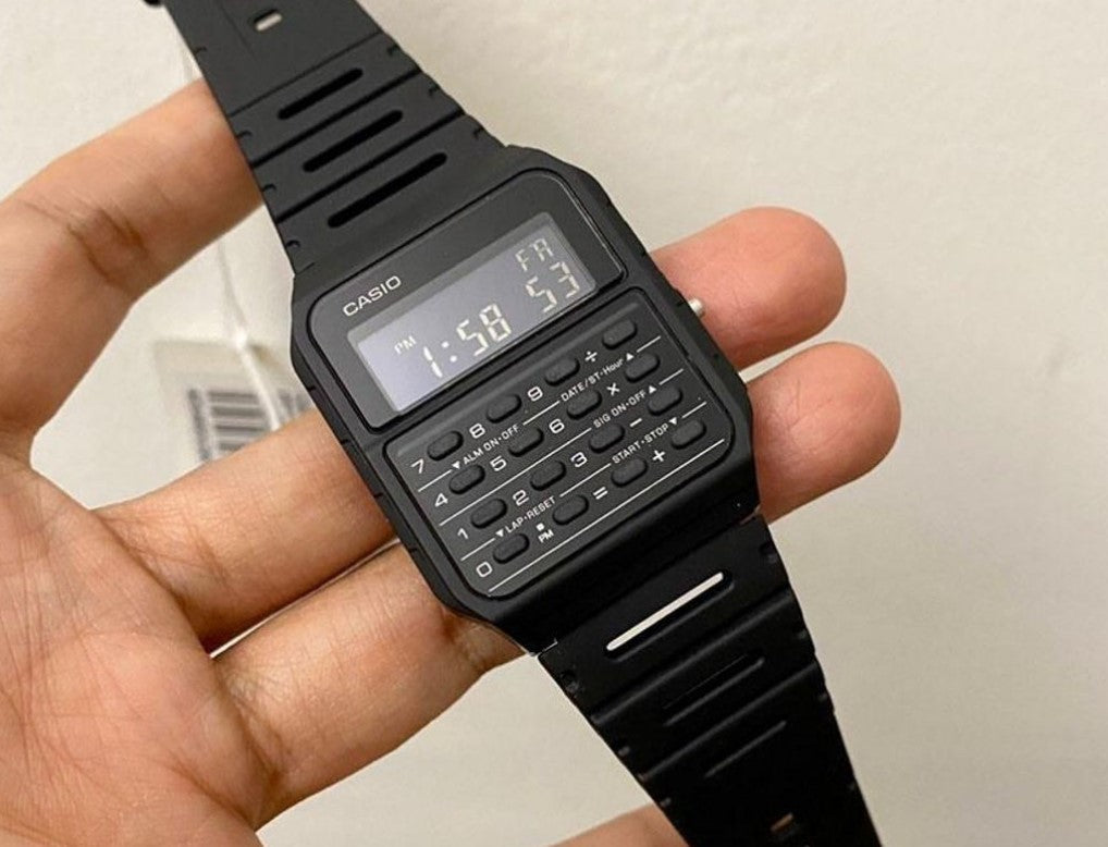 Reloj Calculadora Hombre/Mujer CASIO CA-53 Negro Clásico Vintage Digit –  relojesvitacura
