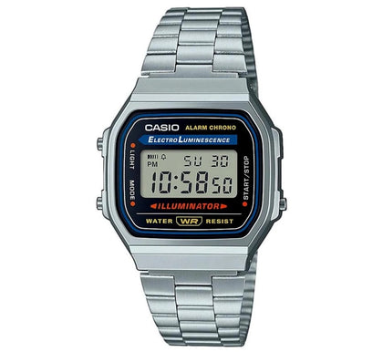 Reloj Hombre CASIO Plateado Vintage A168WA Digital