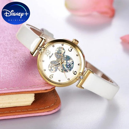 Reloj Mujer Disney Mickey / Minnie Mouse Cuarzo 100% Original Correa Cuero