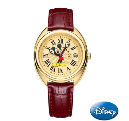 Reloj Mujer Disney Mickey Mouse Cuarzo 100% Original Correa Cuero