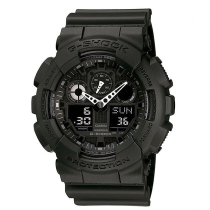 Reloj Hombre CASIO G-SHOCK GA-100-1A1DR Sport Digital Negro Correa Caucho