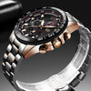 Reloj Hombre LIGE ACCURATE DORADO Cuarzo Acero Inoxidable Cristal Mineral