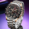 Reloj Hombre LIGE ACCURATE DORADO Cuarzo Acero Inoxidable Cristal Mineral