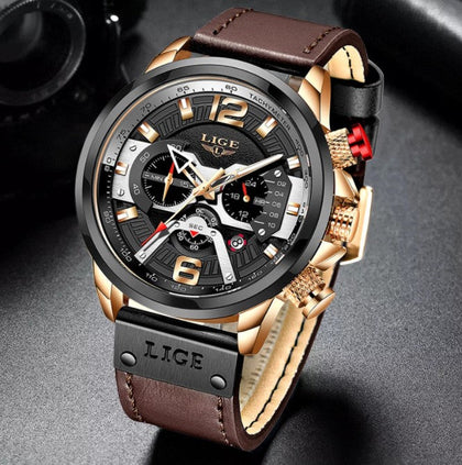 Reloj Hombre LIGE GOTCHA Sport Cuarzo Cristal mineral diamantado