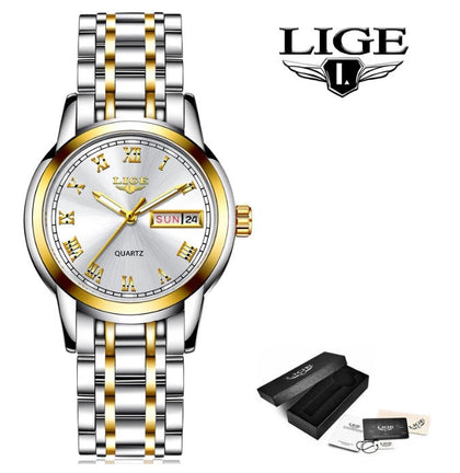 Reloj Mujer LIGE FINEST Clásico Cuarzo, Cristal diamantado