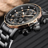 Reloj Hombre LIGE SOLID Clásico-Sport Cuarzo Acero Quirúrgico Cristal Mineral Diamantado