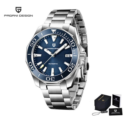 Reloj Hombre PAGANI AQUARACER BLUE Maquinaria Automática Seiko, Acero Quirúrgico Cristal de Zafiro