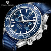 Reloj Hombre PAGANI DAYTONA SPORT Azul Cuarzo Acero Quirúrgico Cristal de Zafiro