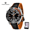 Reloj Hombre PAGANI SEAMASTER SPORT BLACK/ORANGE Maquinaria Automática Acero Quirúrgico Cristal de Zafiro