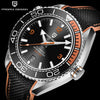 Reloj Hombre PAGANI SEAMASTER SPORT BLACK/ORANGE Maquinaria Automática Acero Quirúrgico Cristal de Zafiro