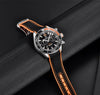 Reloj Hombre PAGANI DAYTONA SPORT BLACK/ORANGE Cuarzo Acero Quirúrgico Cristal de Zafiro