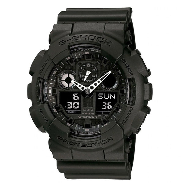 Reloj Hombre CASIO G-SHOCK GA-100-1A1DR Sport Digital Negro Correa Cau –  relojesvitacura